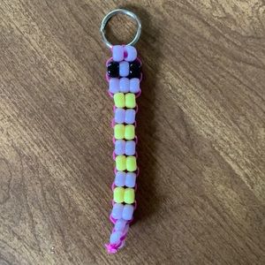 Baby Beaded Snake Key Chain